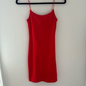 Zara red bodycon dress